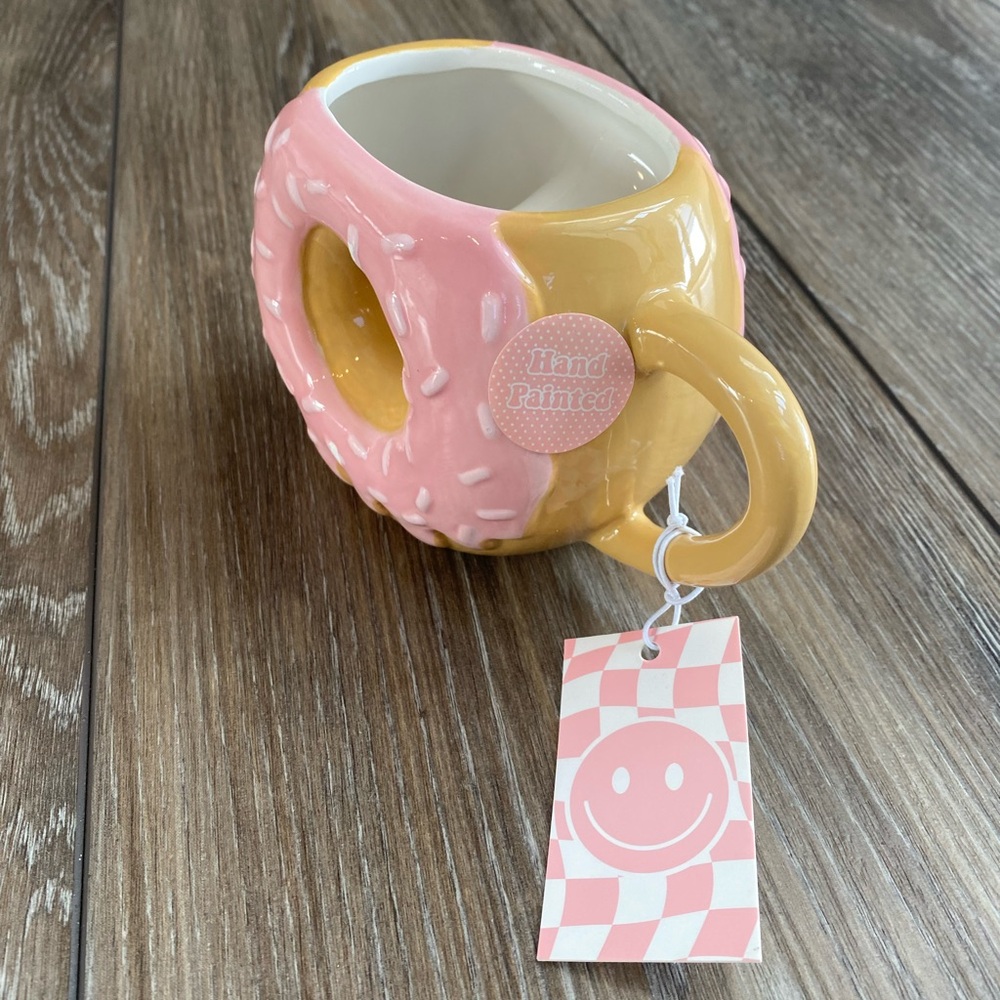 Ceramic Donut Mug - Delicious Glaze Doughnut Mug by Sheffield homes. - Picture 3 of 10